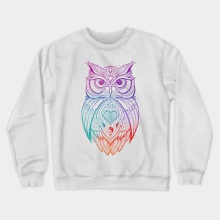 OWL Warrior Heart Line Art Crewneck Sweatshirt